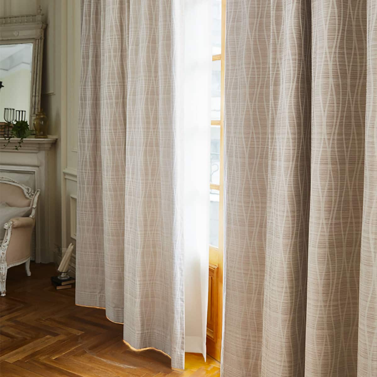 オーダーカーテン ユリーマ ベージュ 2倍ヒダ通販 ニトリネット 公式 家具 インテリア通販