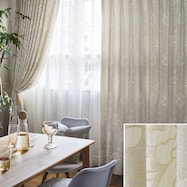 オーダーカーテン レーンディア グレー 2倍ヒダ