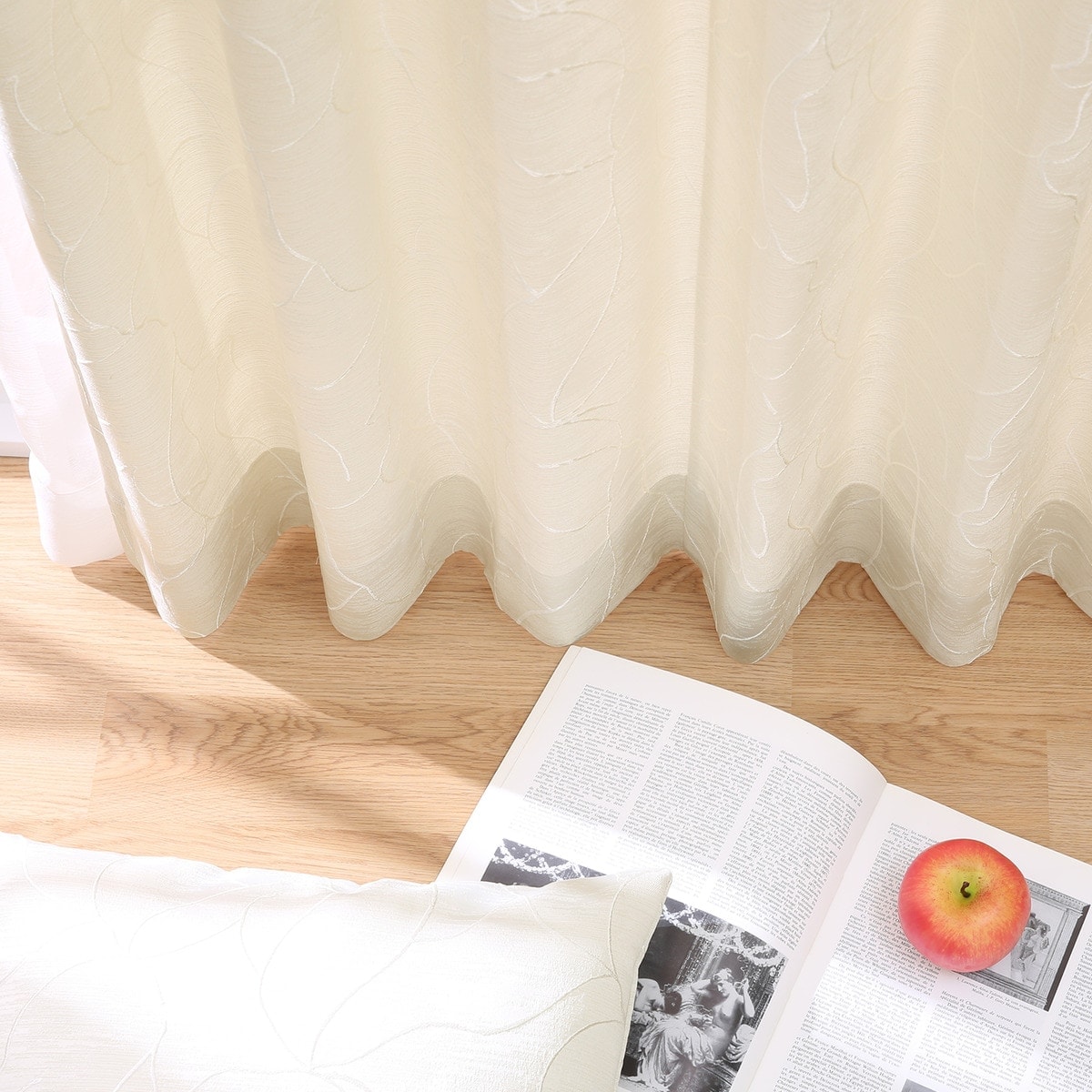 裏地付きオーダーカーテン クエント 2倍ヒダ(幅-100/丈-140cm