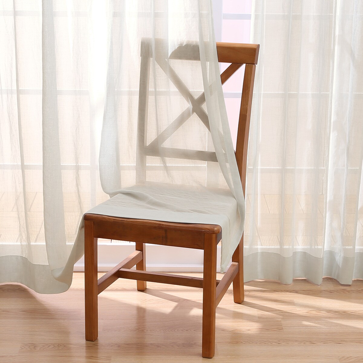 オーダーレース レガーロ グレー 2倍ヒダ(幅-100/丈-140cm) | ニトリ