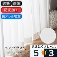 UVカット86% 遮熱・遮像・防炎・抗アレル物質オーダーレース エアプラスエコ 2倍ヒダ