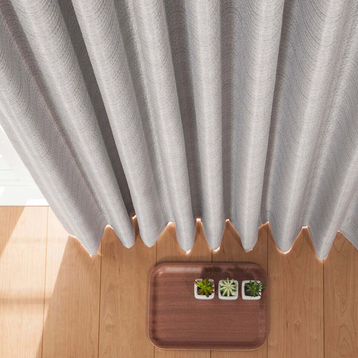 防炎オーダーカーテン ヒサーリー 2倍ヒダ(幅101-200/丈141-200cm