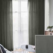 オーダーカーテン リプス グレー 2倍ヒダ