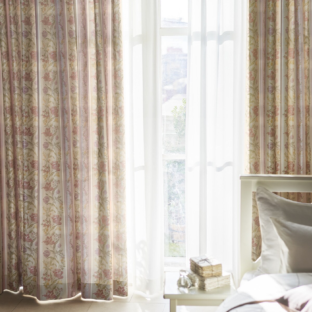 オーダーレース エコオアシス リーゼル ホワイト 2倍ヒダ(幅101-200/丈