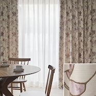 オーダーカーテン ヴィオラ パープル 2倍ヒダ