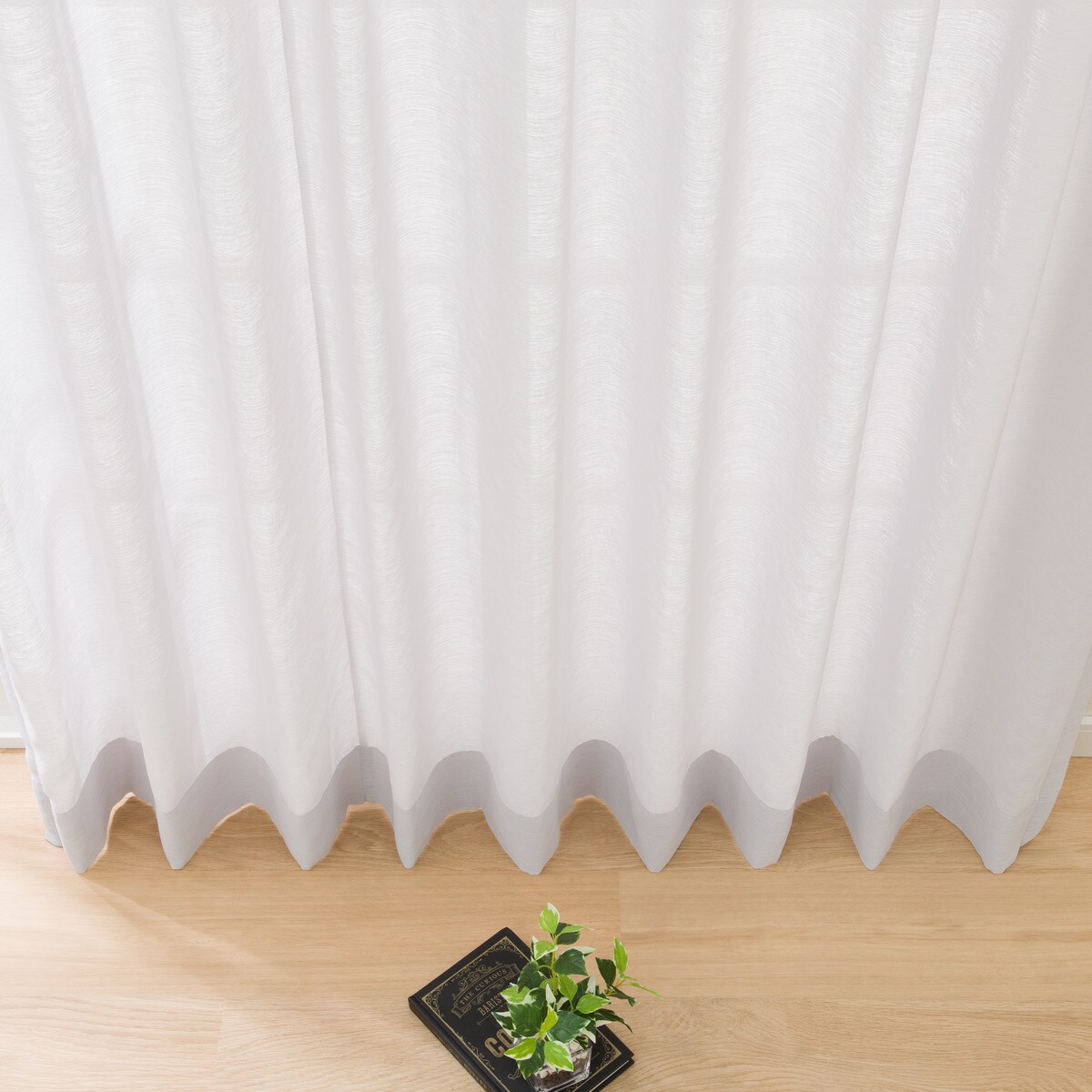 オーダーレース OL023 グレー 2倍ヒダ(幅201-300/丈141-200cm