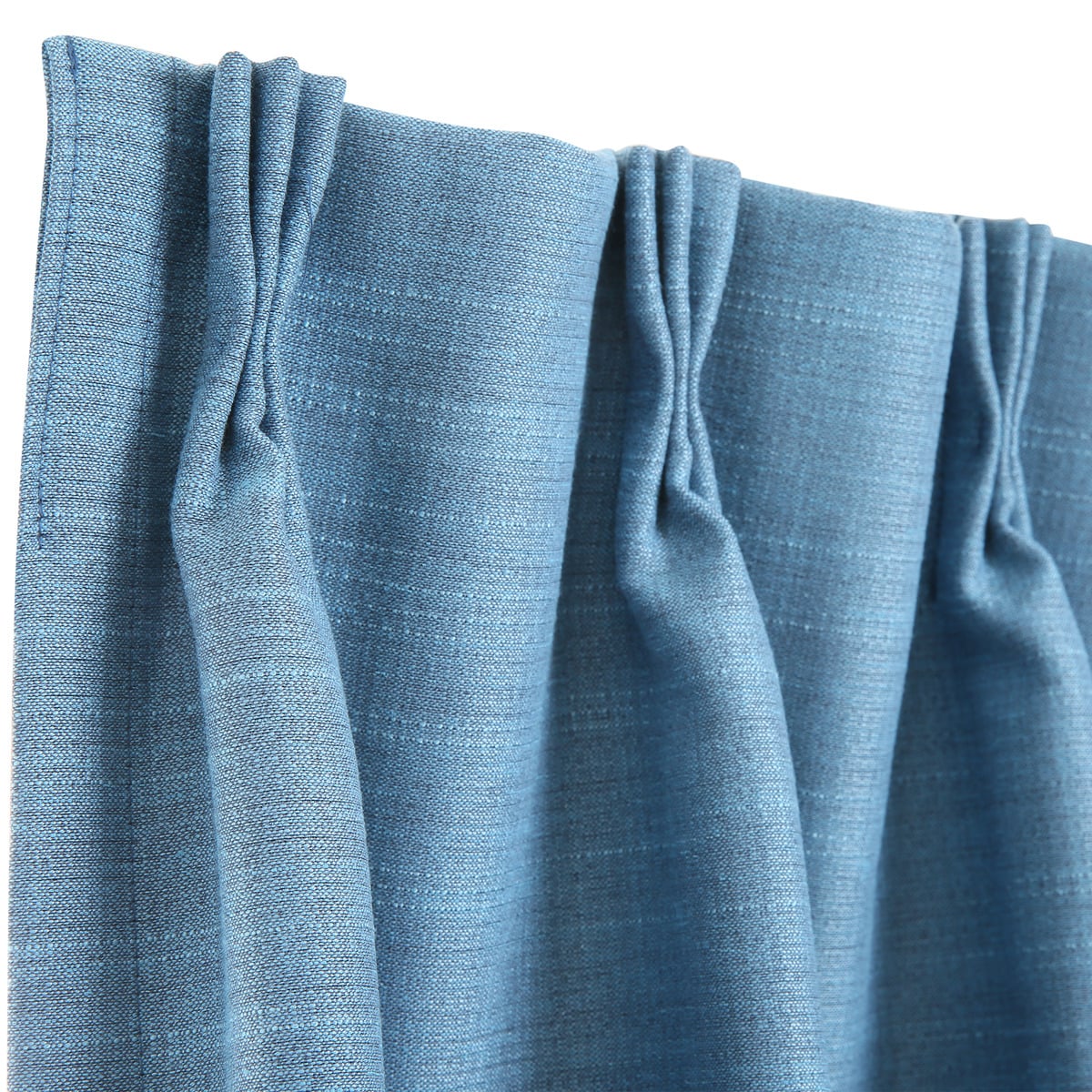 ニトリ　オーダーカーテン トレンズ ターコイズブルー 2倍ヒダ 裏地付きオーダーカーテン トレンズ ターコイズブルー 2倍ヒダ