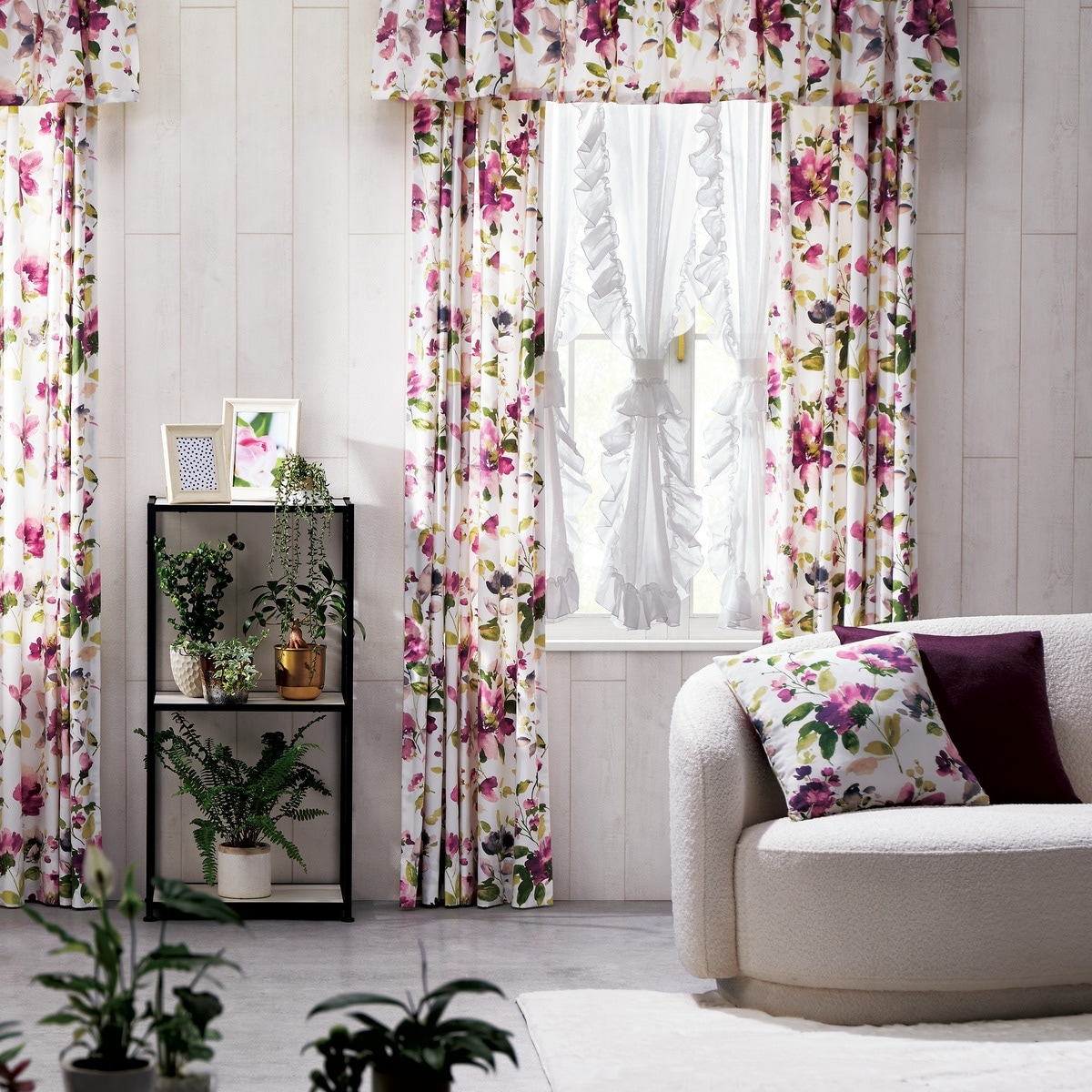 裏地付きオーダーカーテン ユートピア 2倍ヒダ(幅101-200/丈-140cm