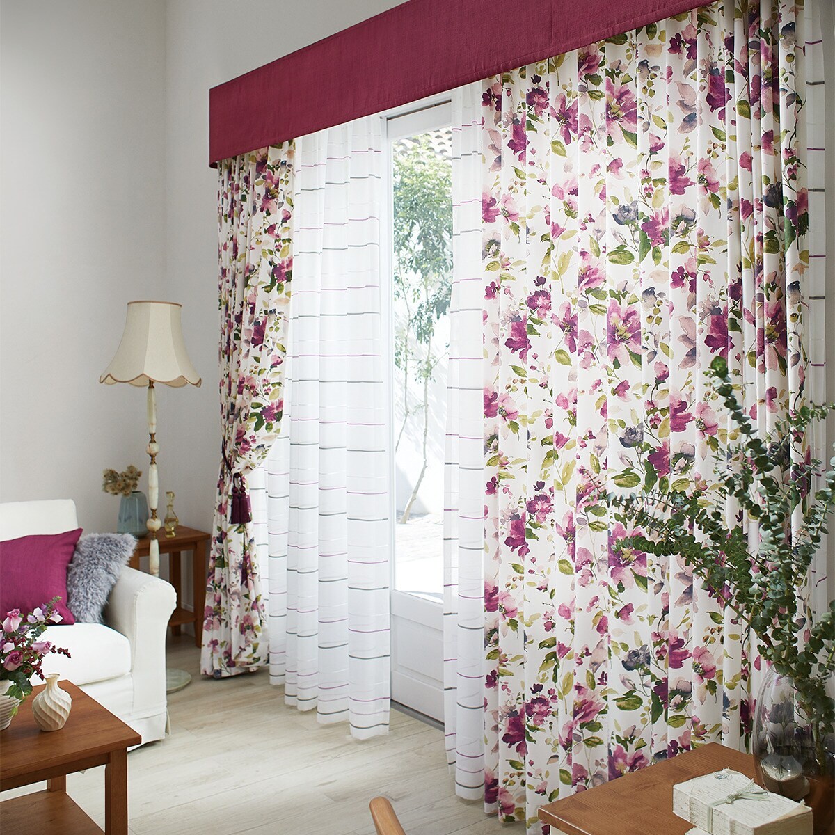 裏地付きオーダーカーテン ユートピア 2倍ヒダ(幅101-200/丈-140cm