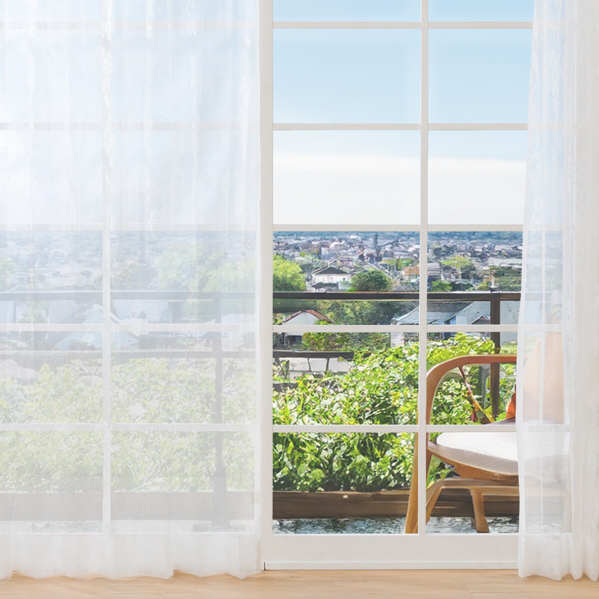 ニトリ　オーダー　レースカーテン　イメジオル　幅210×丈180　2枚 ニトリ オーダー レースカーテン イメジオル 幅210×丈180 2枚