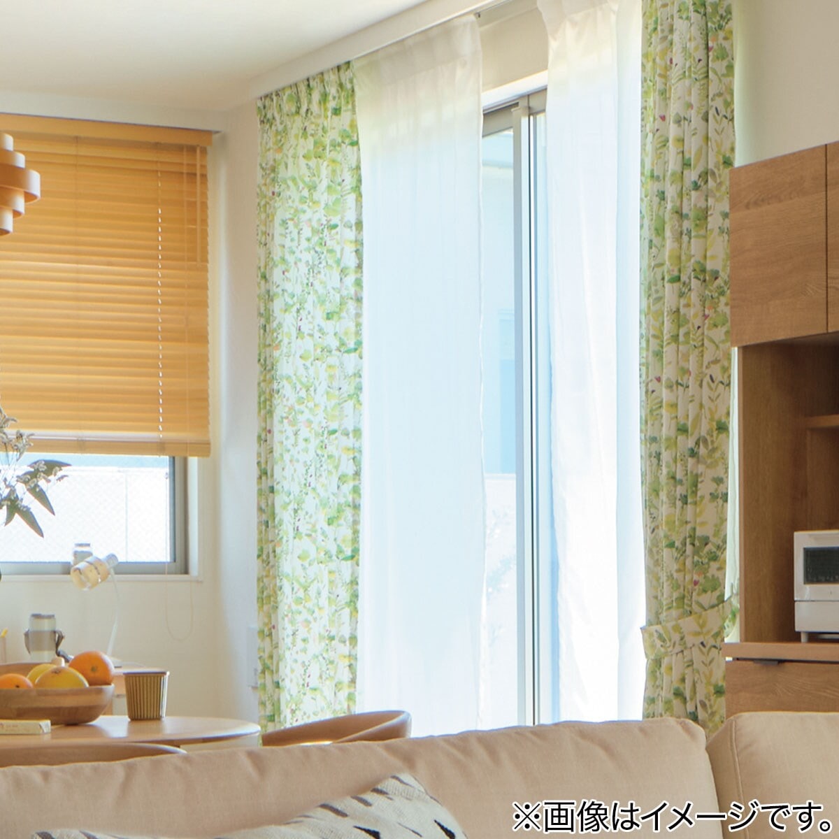 防炎裏地付きオーダーカーテン ペイング 2倍ヒダ(幅-100/丈201-260cm