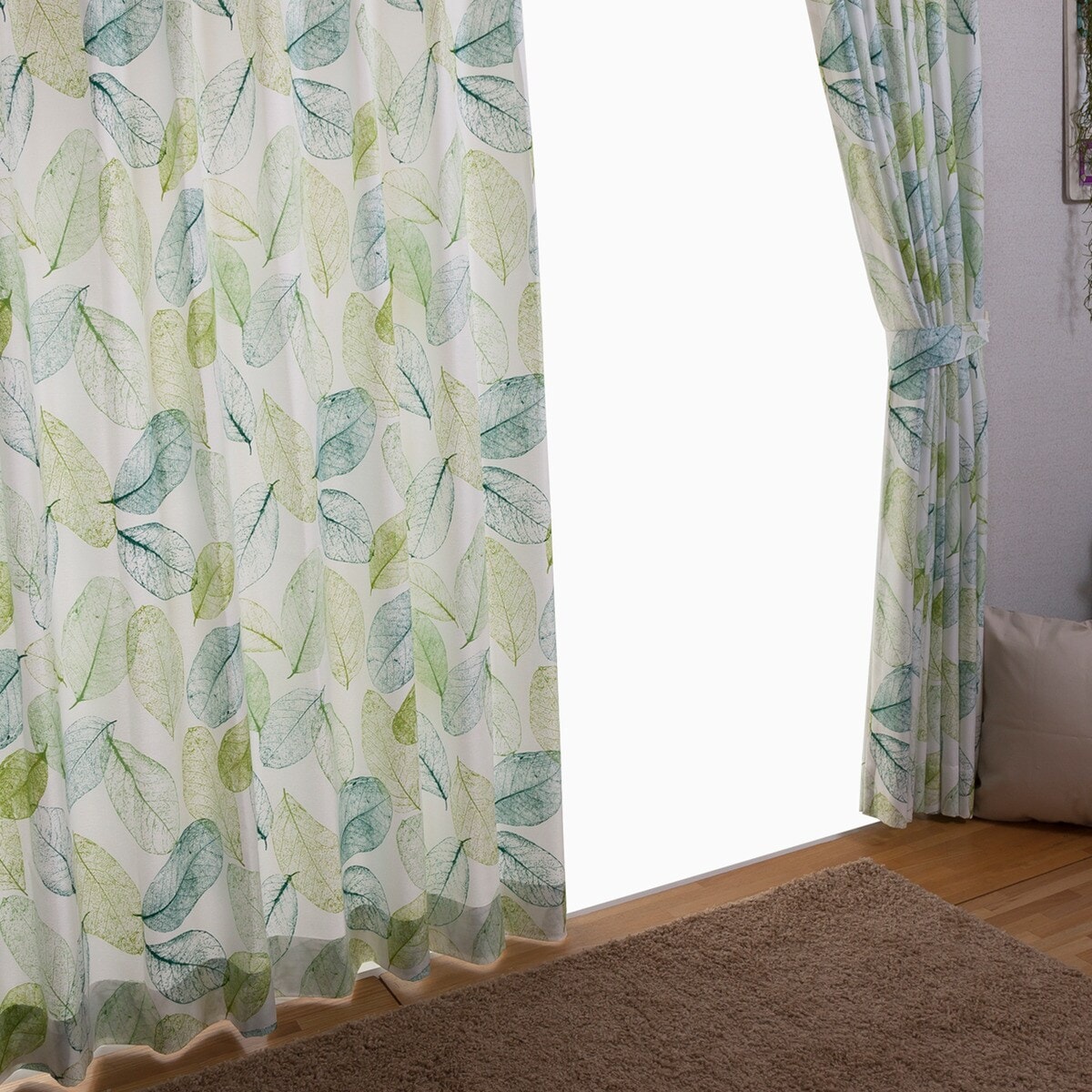 裏地付きオーダーカーテン ペインリーフ 2倍ヒダ(幅-100/丈-140cm