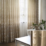 オーダーカーテン デリアナ ベージュ 2倍ヒダ