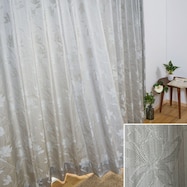 オーダーカーテン デリアナ グレー 2倍ヒダ