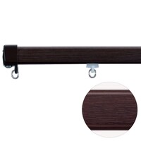オーダーカーテンレール(NTエリート Nダークマホガニー ダブル1.82m)