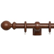 オーダーカーテンレール(NTウッディ28 Bセット ダークマホガニー)