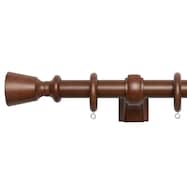 オーダーカーテンレール(NTウッディ28 Eセット ダークマホガニー)