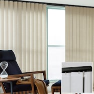 NTバーチカルブラインド100 タイルック【部品色 黒】