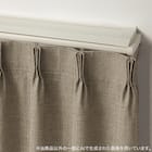 【正面付け専用】機能性カーテンレール(NTマイーブ ブカバートップⅡ Mダブル ホワイトウォッシュ 182cm) 1枚目画像