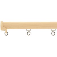 【正面付け専用】機能性カーテンレール（NTマイーブ シングル ナチュラル 2.00M）