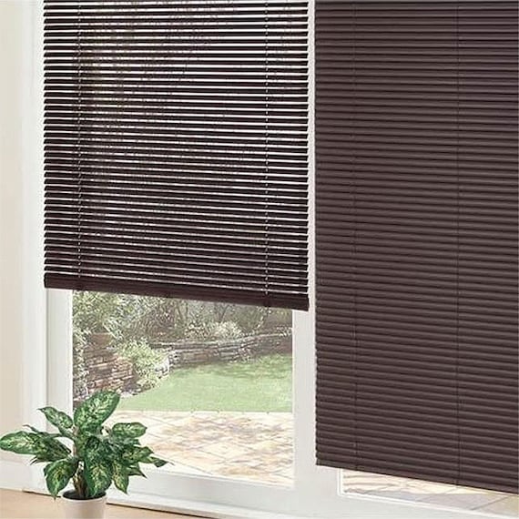 木目ブラインド 2本セット(リンクス3 DBR 60X98) 2枚目画像