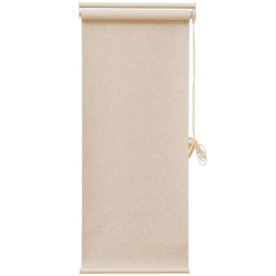 麻入り遮光ロールスクリーン(レプス130X220) 2枚目画像