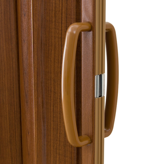 つっぱりアコーディオンドア(AD01 BR 100X174 木目調) 3枚目画像