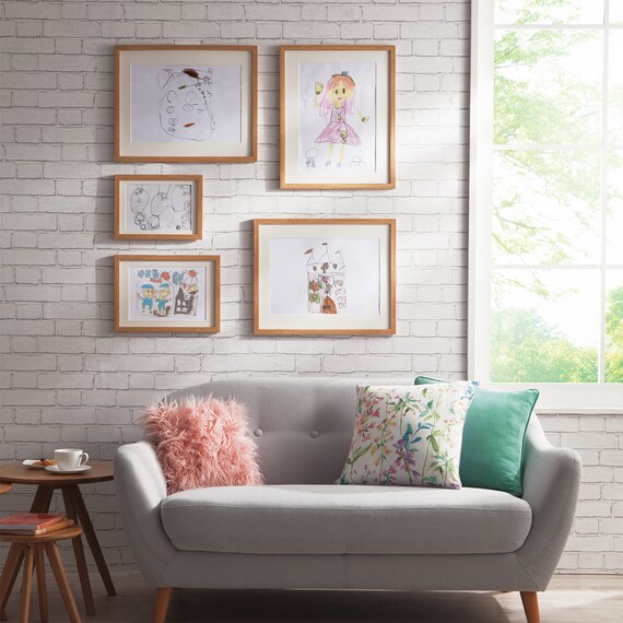 貼ってはがせるシール壁紙(レンガWH) 3枚目画像