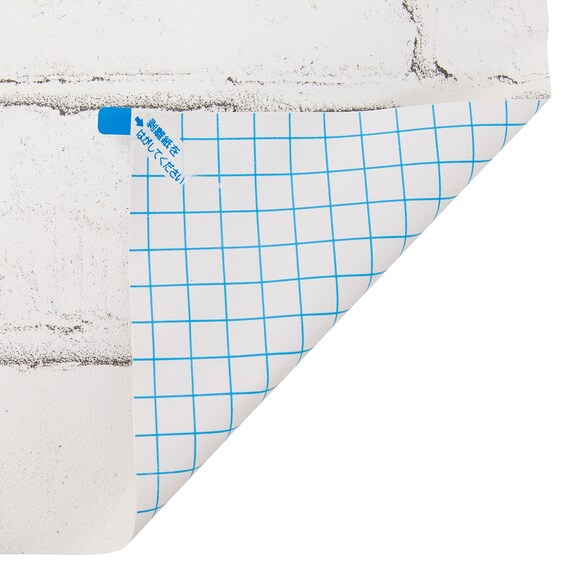 貼ってはがせるシール壁紙(レンガWH) 6枚目画像