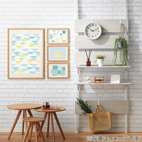 貼ってはがせるシール壁紙(レンガWH) 15枚目画像