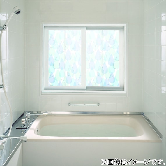 凸凹面に貼れる浴室目隠しシ-ト YMS-9204 92X90 3枚目画像