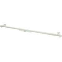 【ドライバー1本で簡単取付】伸縮式 カーテンレール(フラン ホワイト 300cm/シングル)