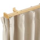 伸縮式 木目調静音カーテンレール(KR3 LBR3M/S) 1枚目画像