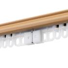 伸縮式 木目調静音カーテンレール(KR3 LBR3M/S) 5枚目画像