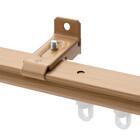 伸縮式 木目調静音カーテンレール(KR3 LBR3M/S) 6枚目画像