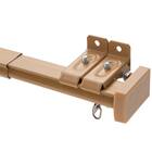 伸縮式 木目調静音カーテンレール(KR3 LBR3M/S) 7枚目画像