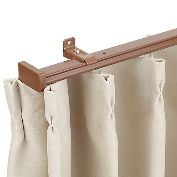 伸縮式 木目調静音カーテンレール(KR3 MBR3M/S) 1枚目画像