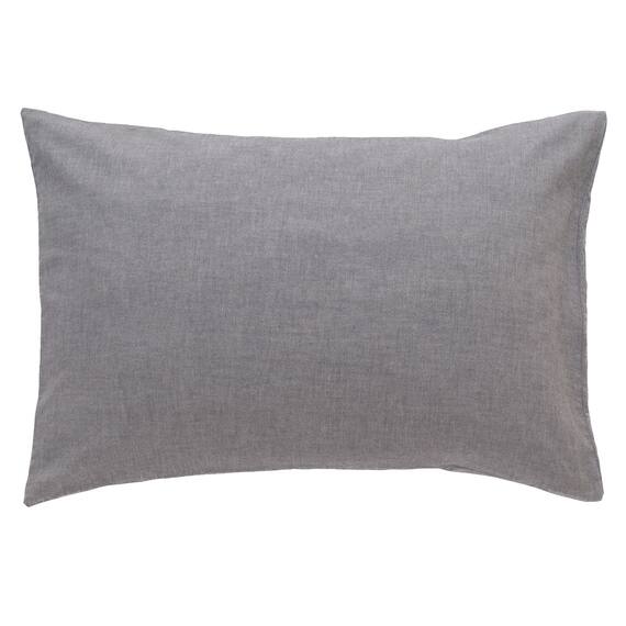 枕カバー(コットンウォッシュDGY) 2枚目画像