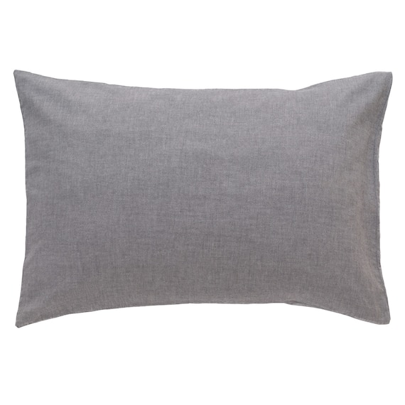 枕カバー(コットンウォッシュDGY) 2枚目画像