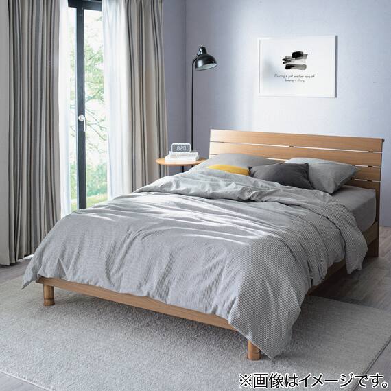 枕カバー(コットンウォッシュDGY) 6枚目画像