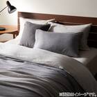 枕カバー(コットンウォッシュDGY) 7枚目画像