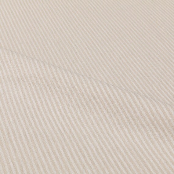 掛け布団カバー ダブル(コットンウォッシュ BE ストライプ D) 4枚目画像