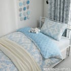 ひもなしラクラク掛け布団カバー セミダブル(Nグリップ リース2BL SD) 9枚目画像