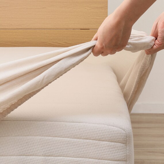 マルチすっぽりシーツ ダブル(リネン SZ15 BE D) 2枚目画像