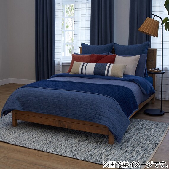 ひもなしラクラク掛布団カバー シングル(Nグリップ ANM024BL S)(Living in Comfort) 8枚目画像