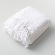 フリンジ付きフリーカバー (140x190cm)ACM012(Living in Comfort)