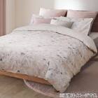 ひもなしラクラク掛け布団カバー ダブル(Nグリップ PT33 フラワー GY D) 3枚目画像