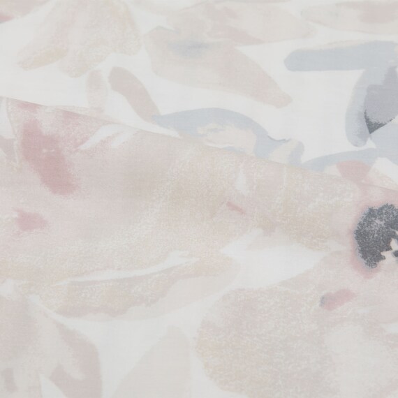 ひもなしラクラク掛け布団カバー ダブル(Nグリップ PT33 フラワー GY D) 10枚目画像