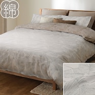 ひもなしラクラク掛け布団カバー(Nグリップ PT34 ボタニカル BE)