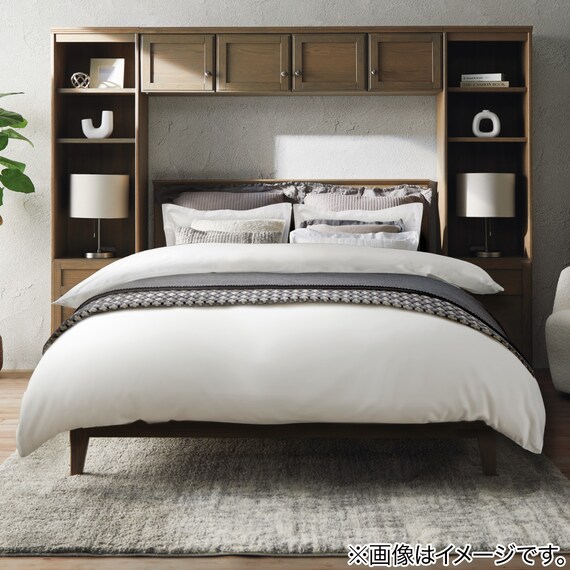 ひもなしラクラク掛布団カバー シングル(NグリップNホテルセレクト WH S) 2枚目画像